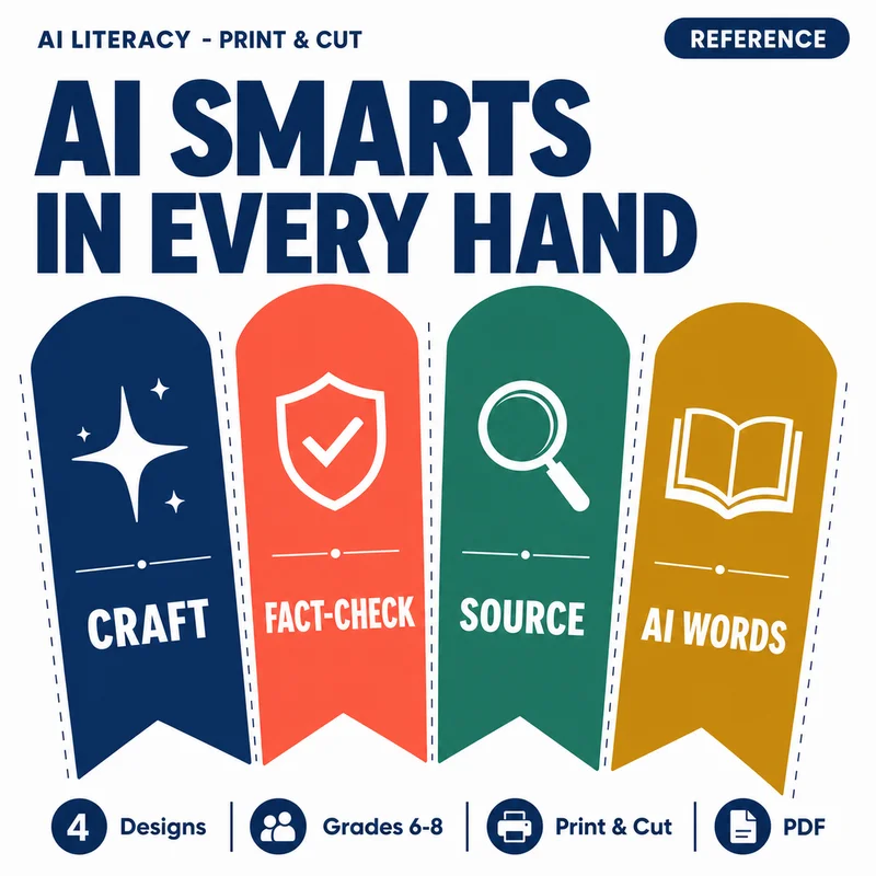 AI Reference Bookmarks for Students cover