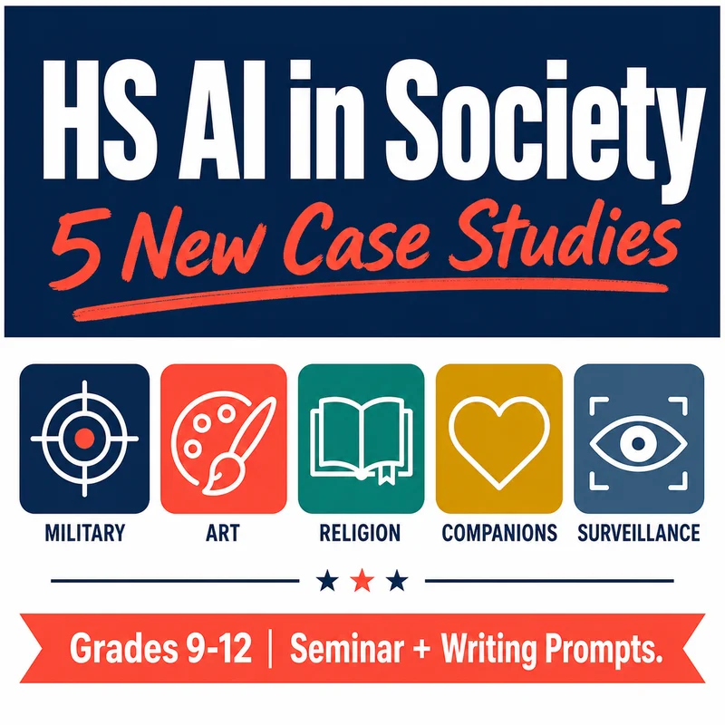 HS AI in Society Lesson Grades 9-12 cover