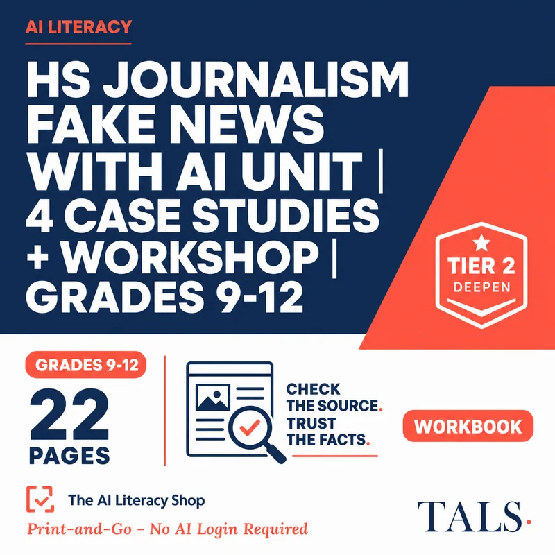 HS Journalism Fake News with AI Unit cover