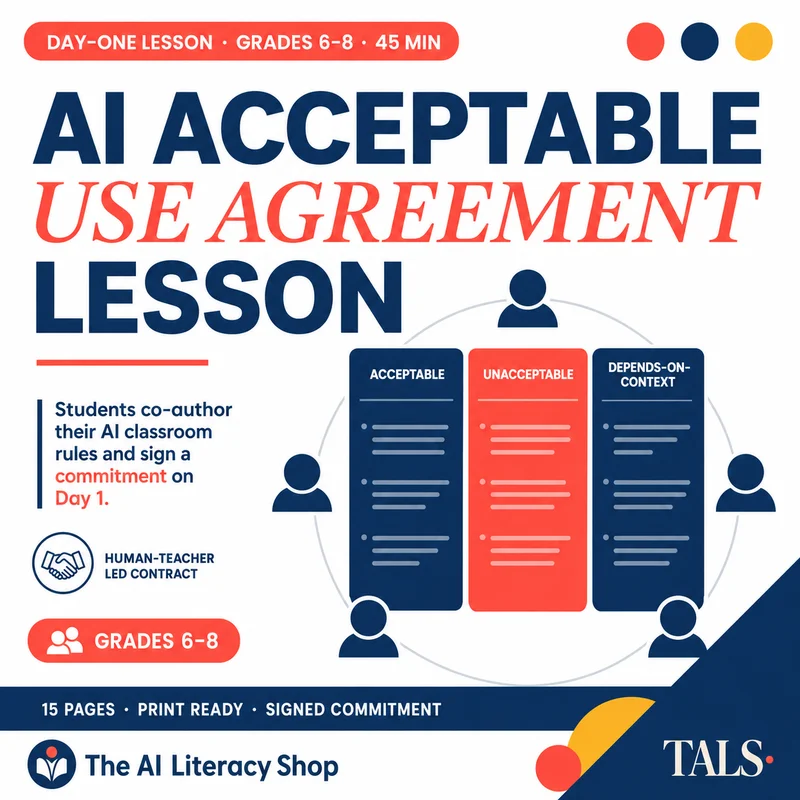 AI Acceptable Use Agreement Lesson cover