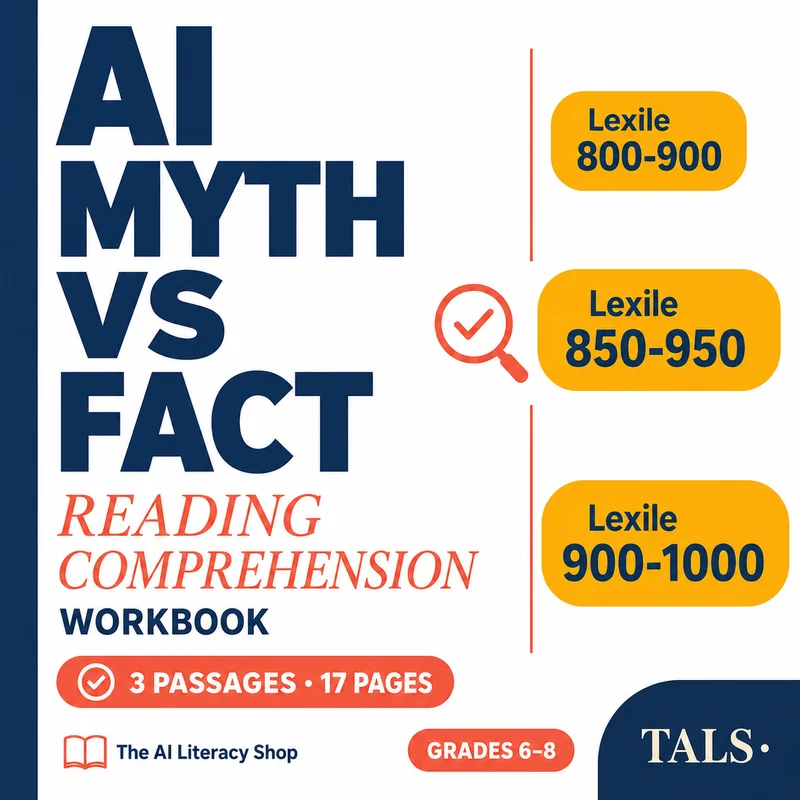 AI Myth vs Fact Reading Comprehension cover