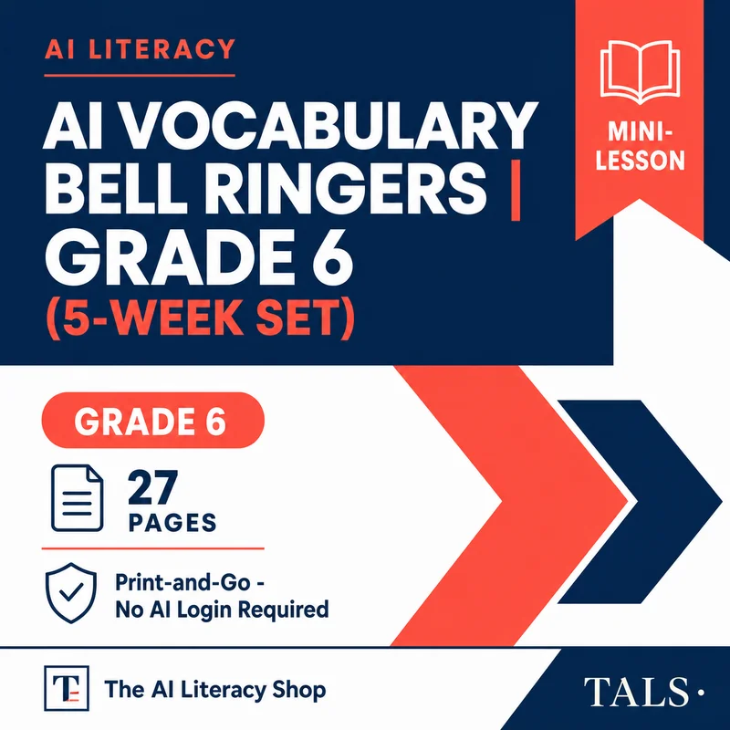AI Vocabulary Bell Ringers cover