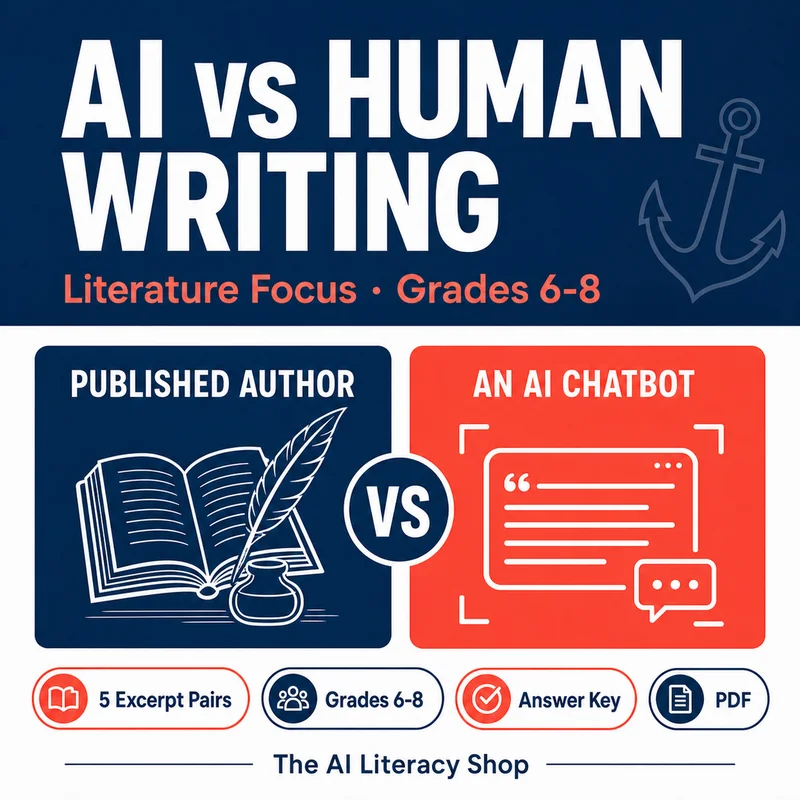 AI vs Human Writing Literature Focus cover