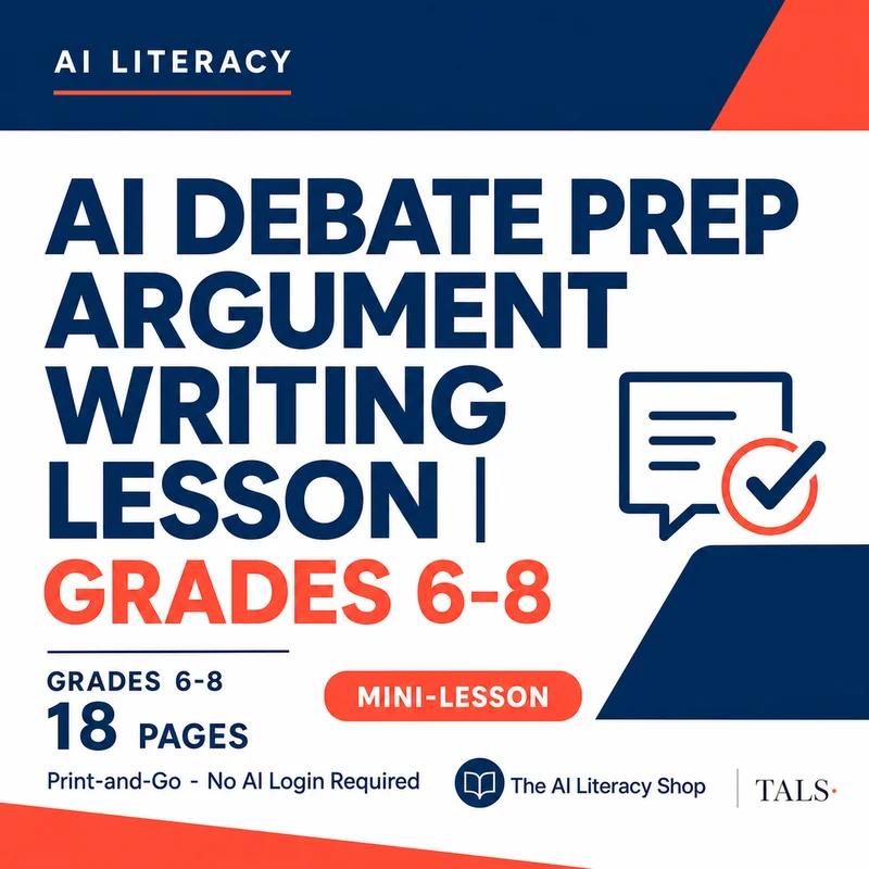 AI Debate Prep Argument Writing Lesson cover