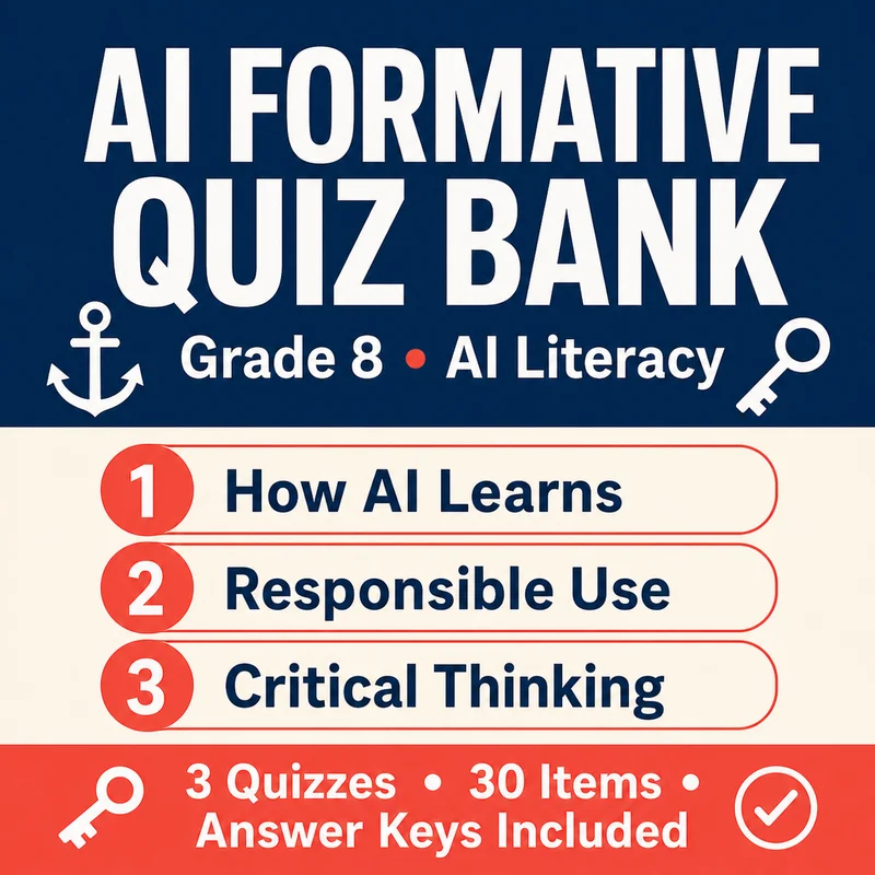 AI Formative Quiz Bank cover