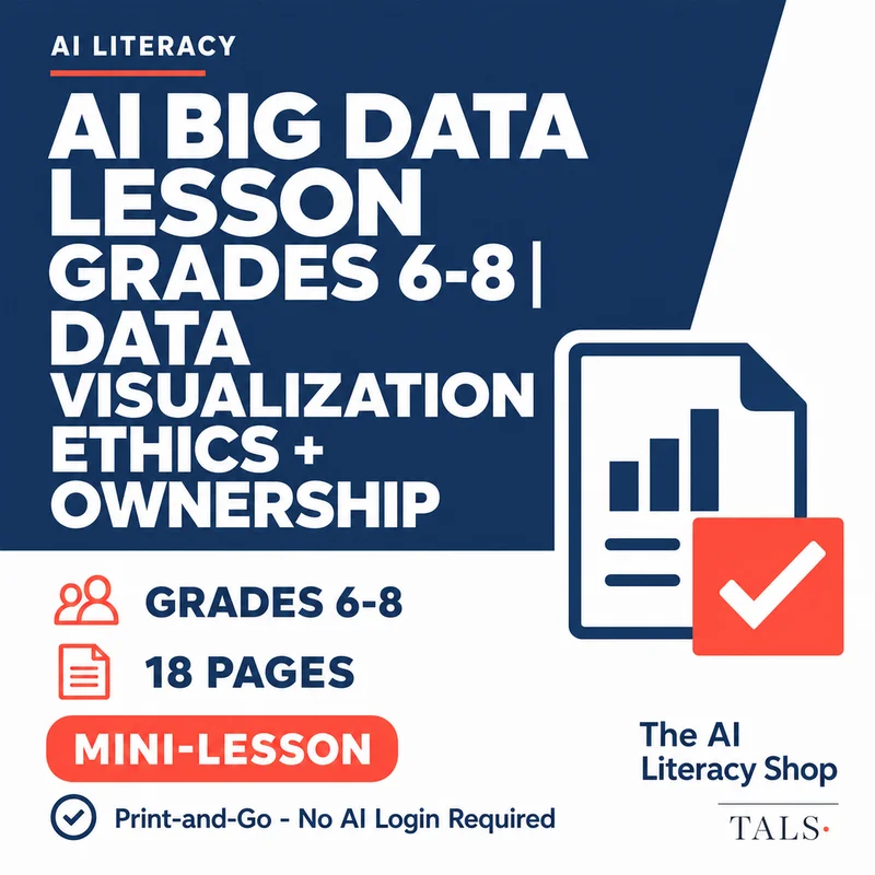AI Big Data Lesson Grades 6-8 cover