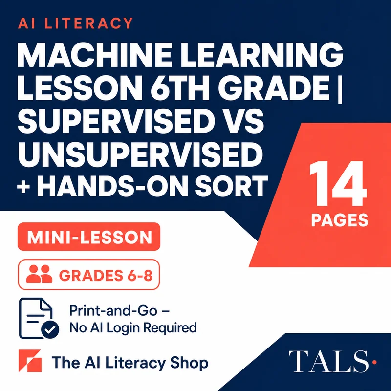 Machine Learning Lesson 6th Grade cover