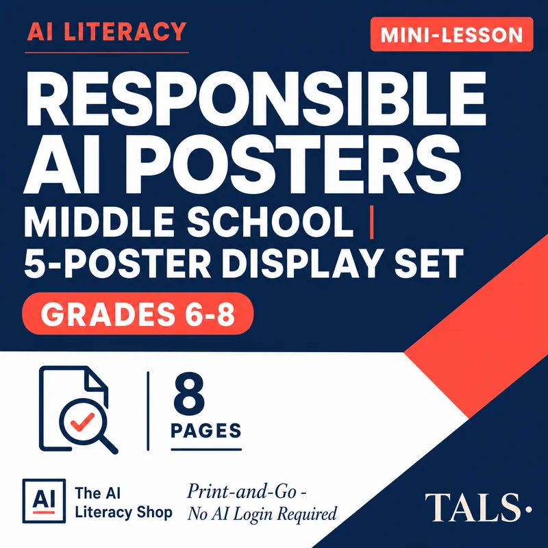 Responsible AI Posters Middle School cover