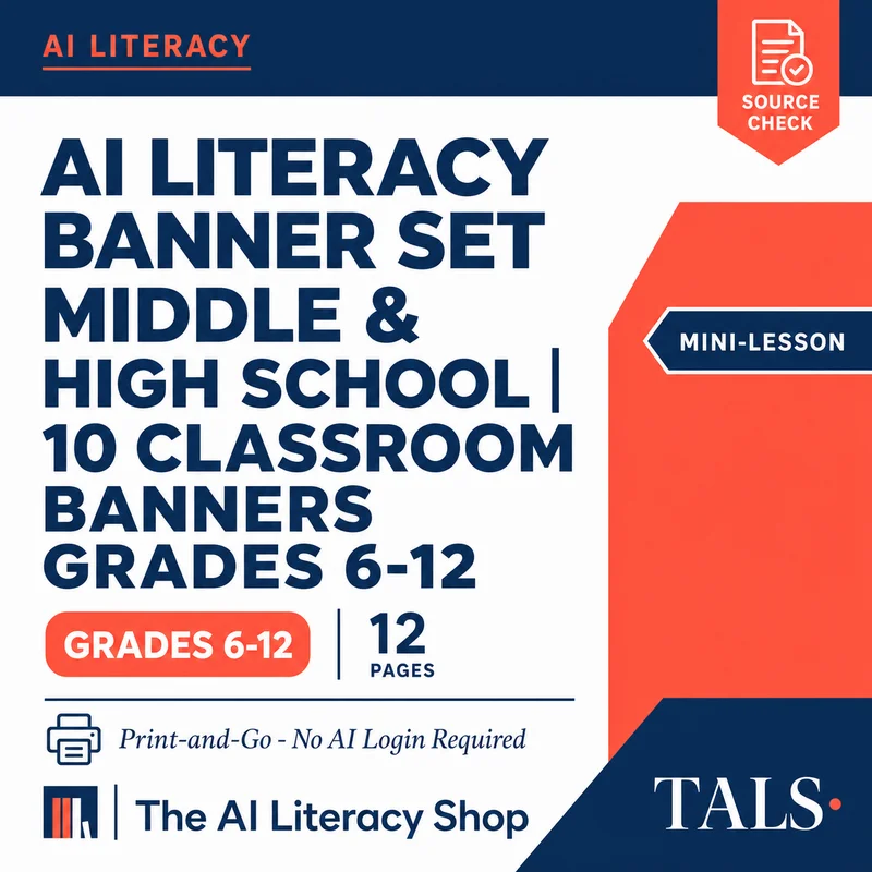 AI Literacy Banner Set Middle & High School cover