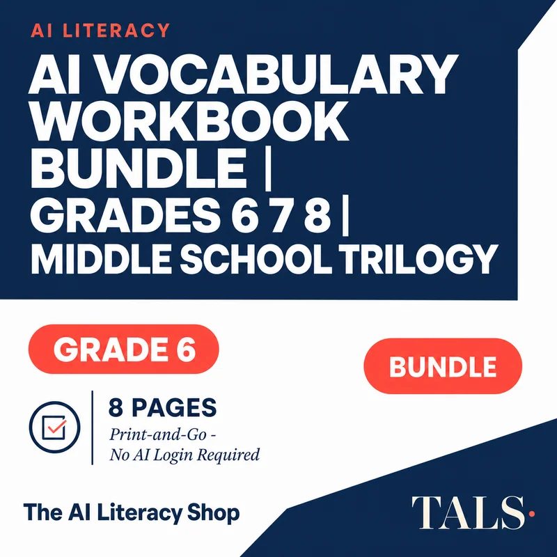 AI Vocabulary Workbook Bundle cover