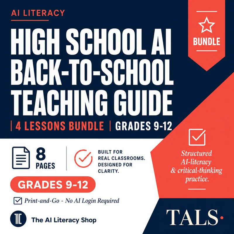High School AI Back-to-School Teaching Guide cover