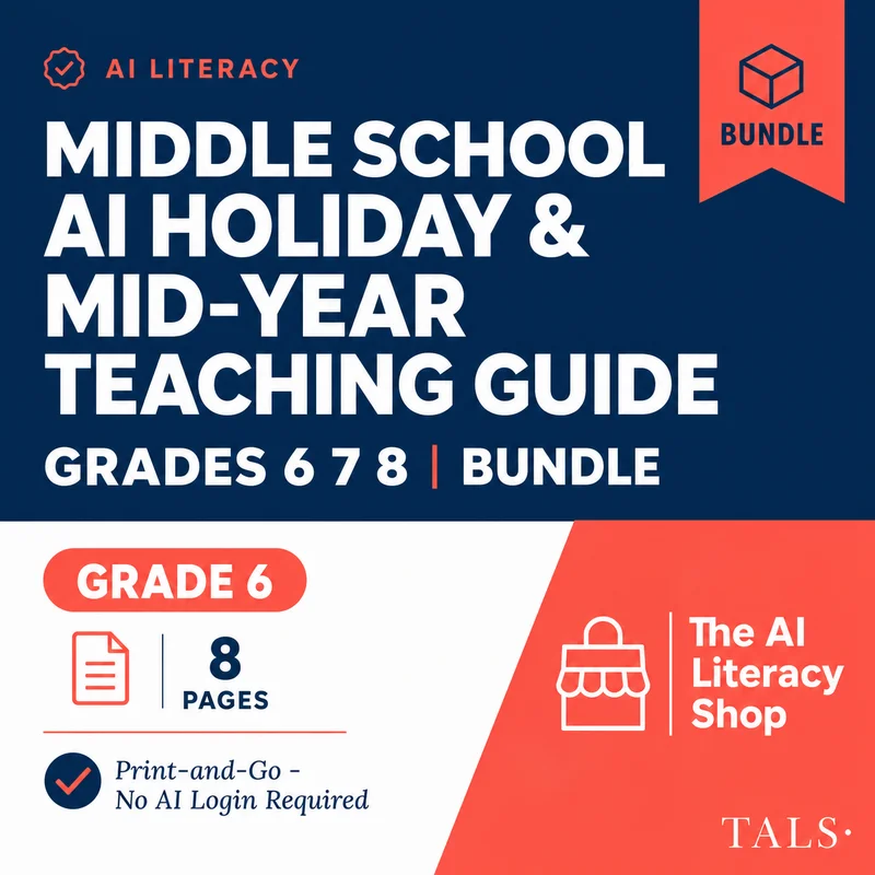 Middle School AI Holiday & Mid-Year Teaching Guide cover