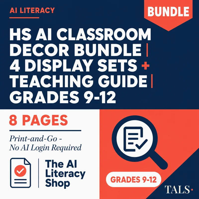 HS AI Classroom Decor Bundle cover