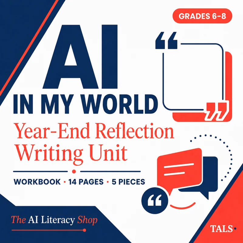 AI in My World: Year-End Reflection Writing Unit cover