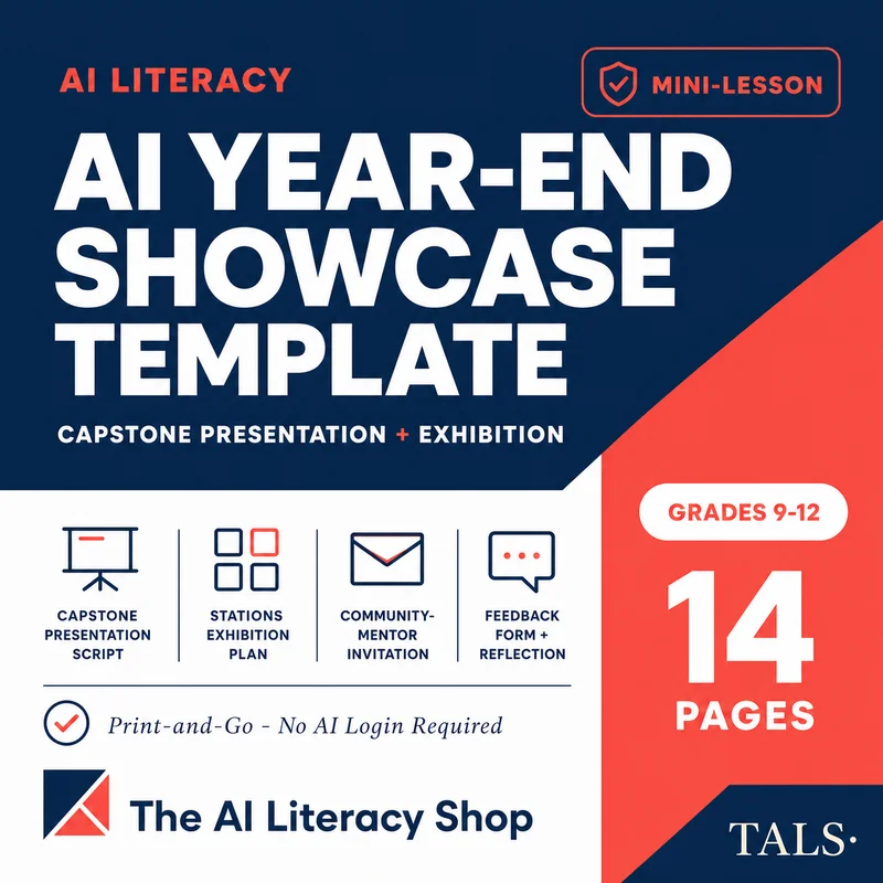 AI Year-End Showcase Template cover