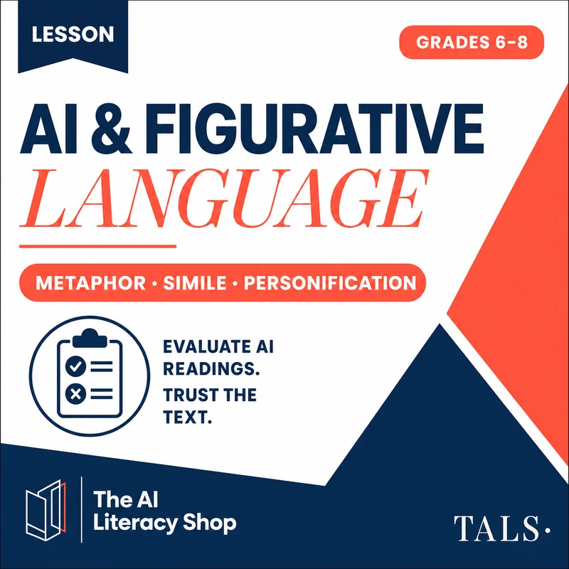 AI Figurative Language Lesson Grades 6-8 cover