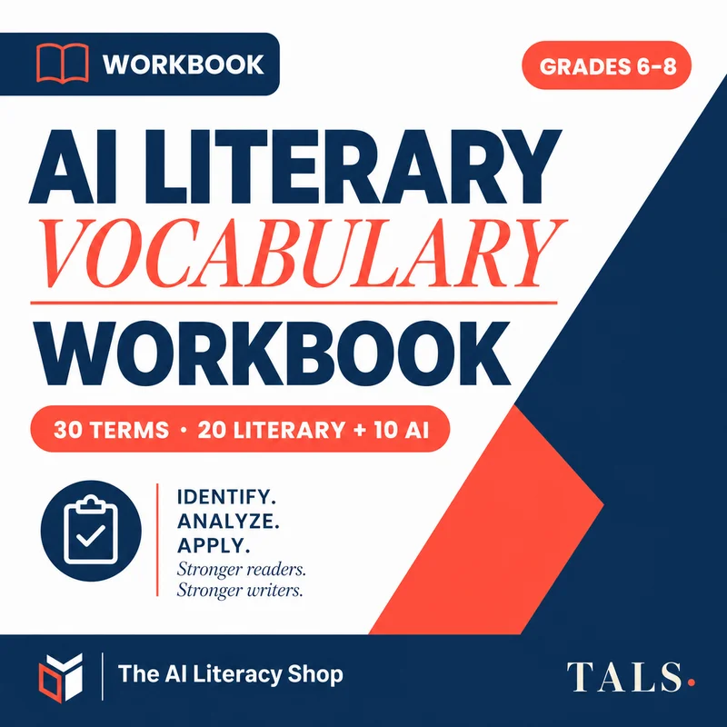 AI Literary Vocabulary Workbook cover