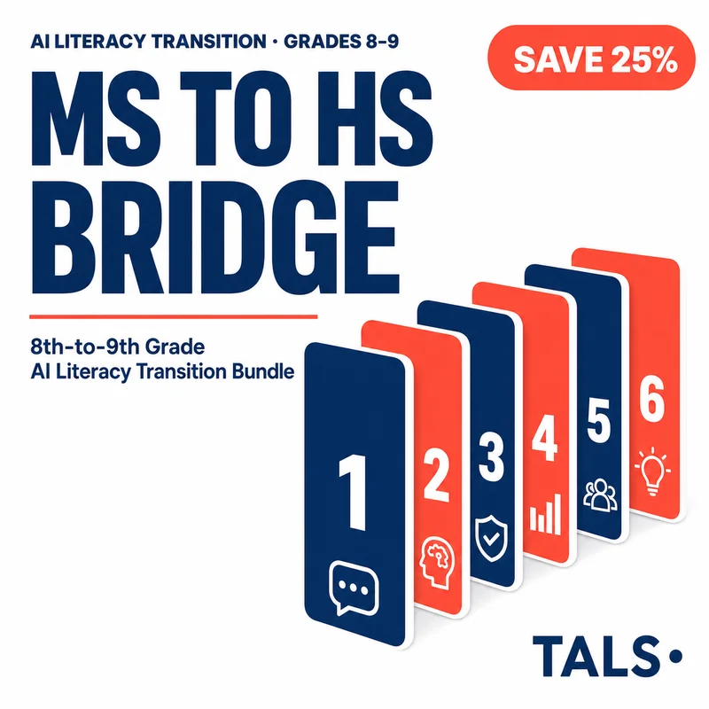 AI Literacy 8th-to-9th Transition Bundle cover