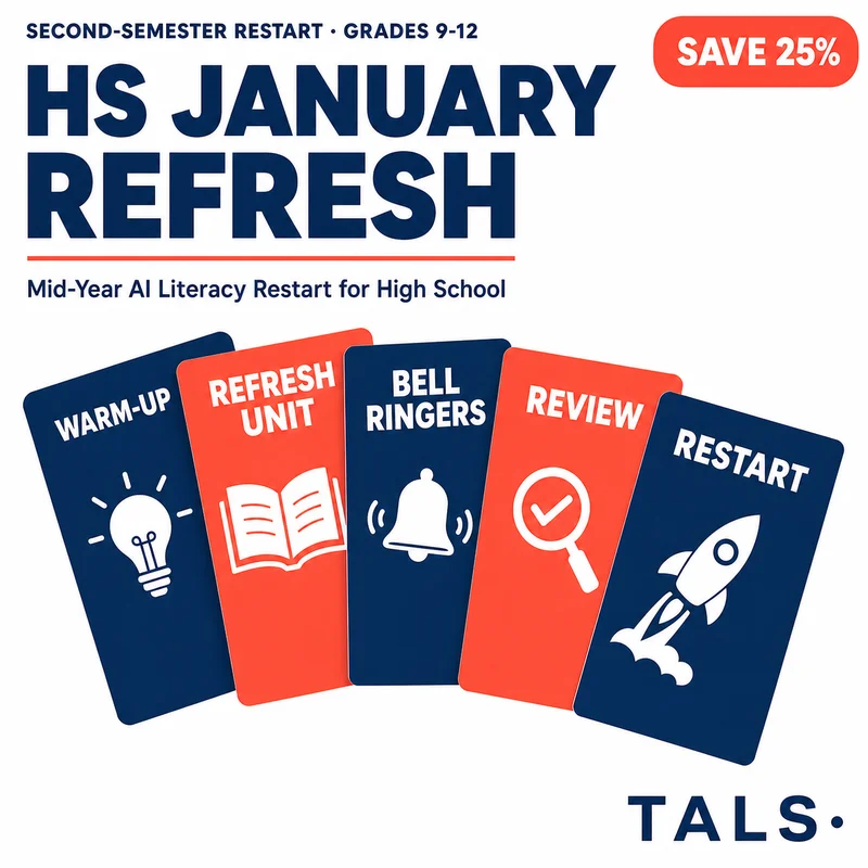 High School AI January Refresh Bundle cover