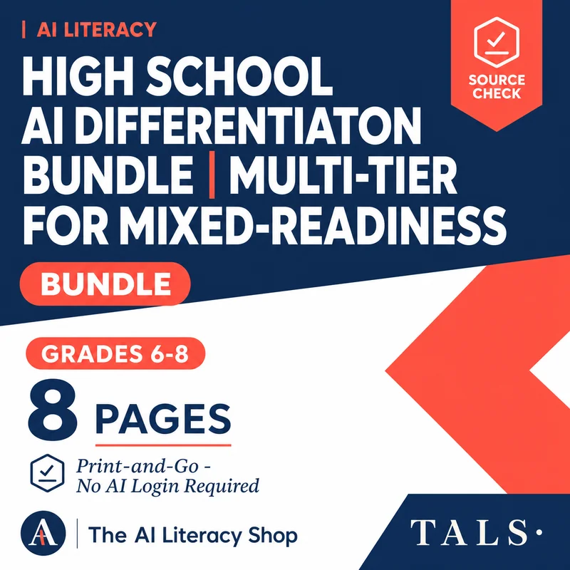 High School AI Differentiation Bundle cover