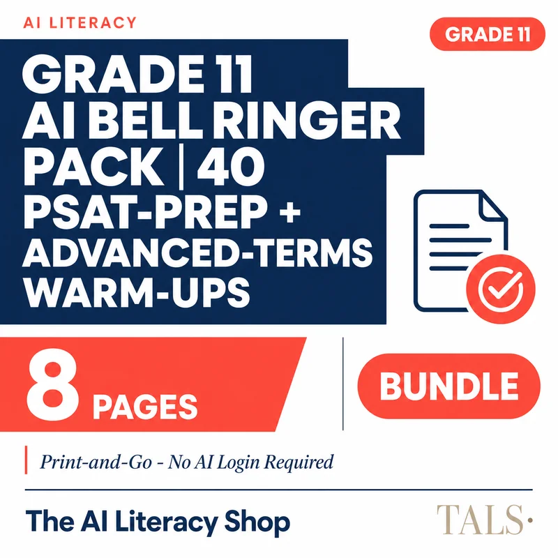 Grade 11 AI Bell Ringer Pack cover