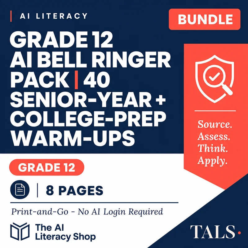 Grade 12 AI Bell Ringer Pack cover