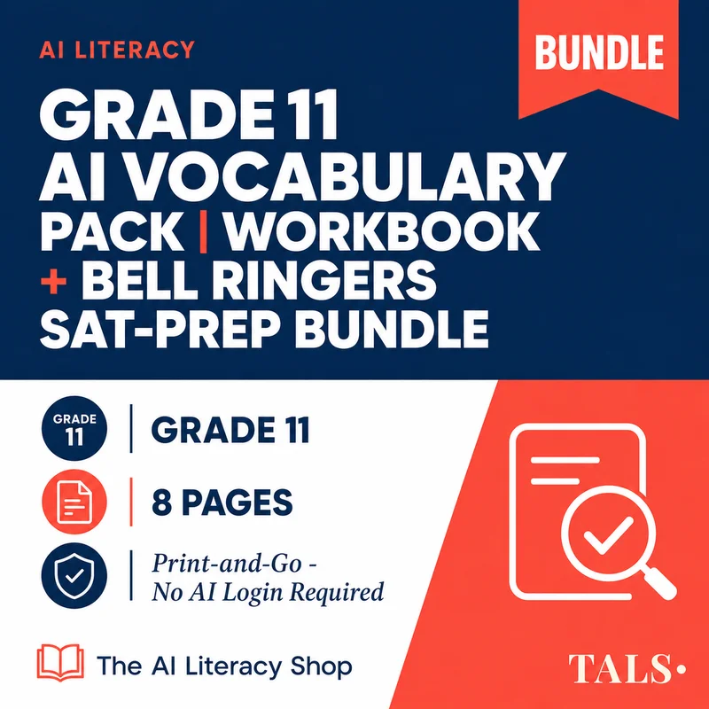 Grade 11 AI Vocabulary Pack cover