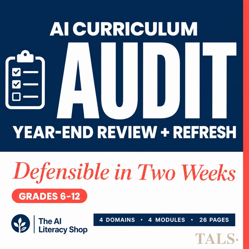 AI Curriculum Audit Toolkit cover