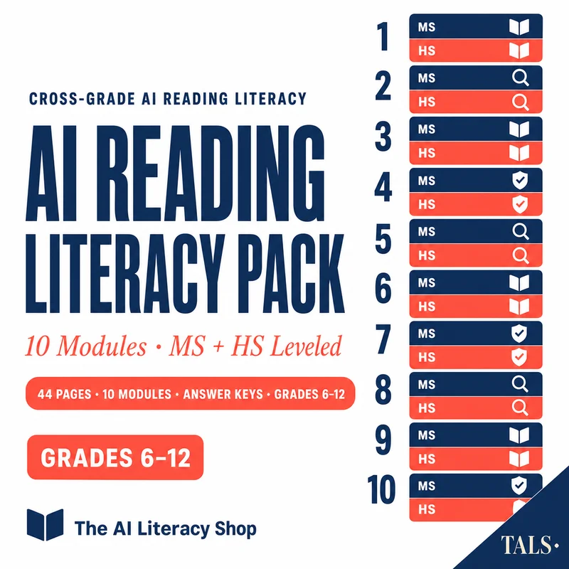 AI Reading Literacy Pack cover