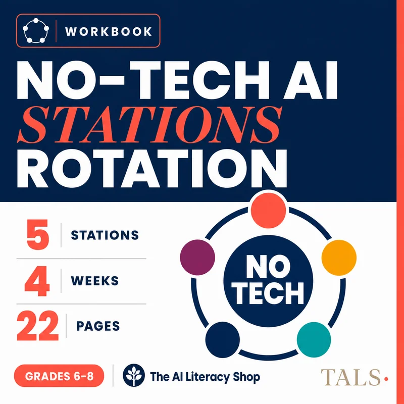 No-Tech AI Stations Rotation Grades 6-8 cover