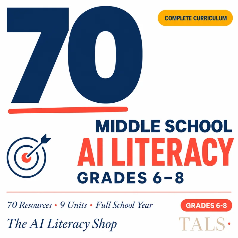 Complete Middle School AI Literacy Curriculum cover