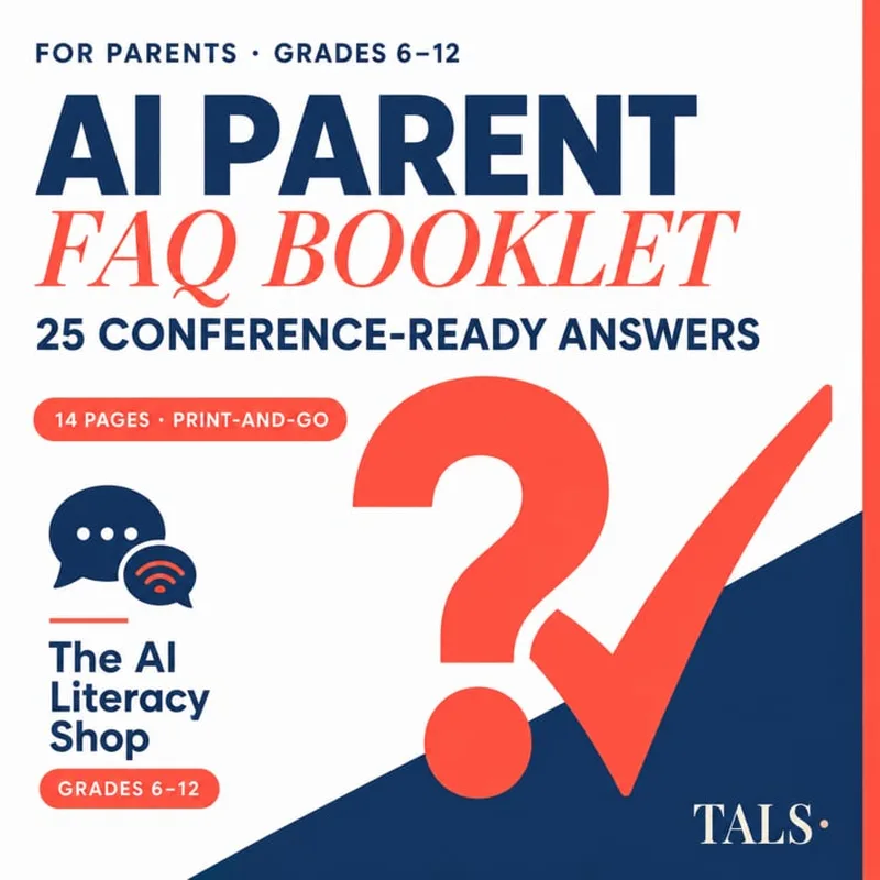 AI Parent FAQ Booklet cover