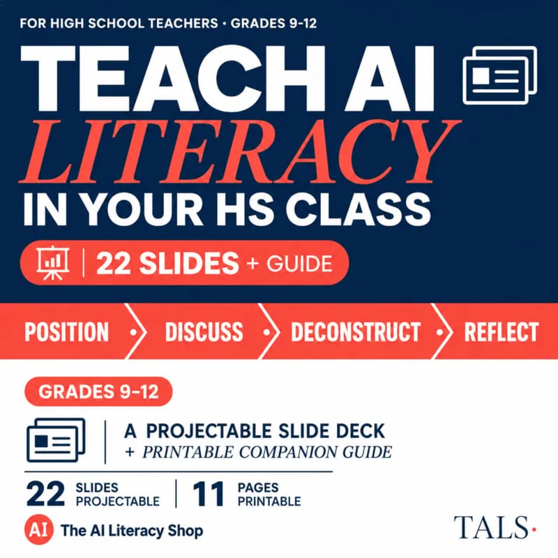 Teach AI Literacy in Your HS Class cover