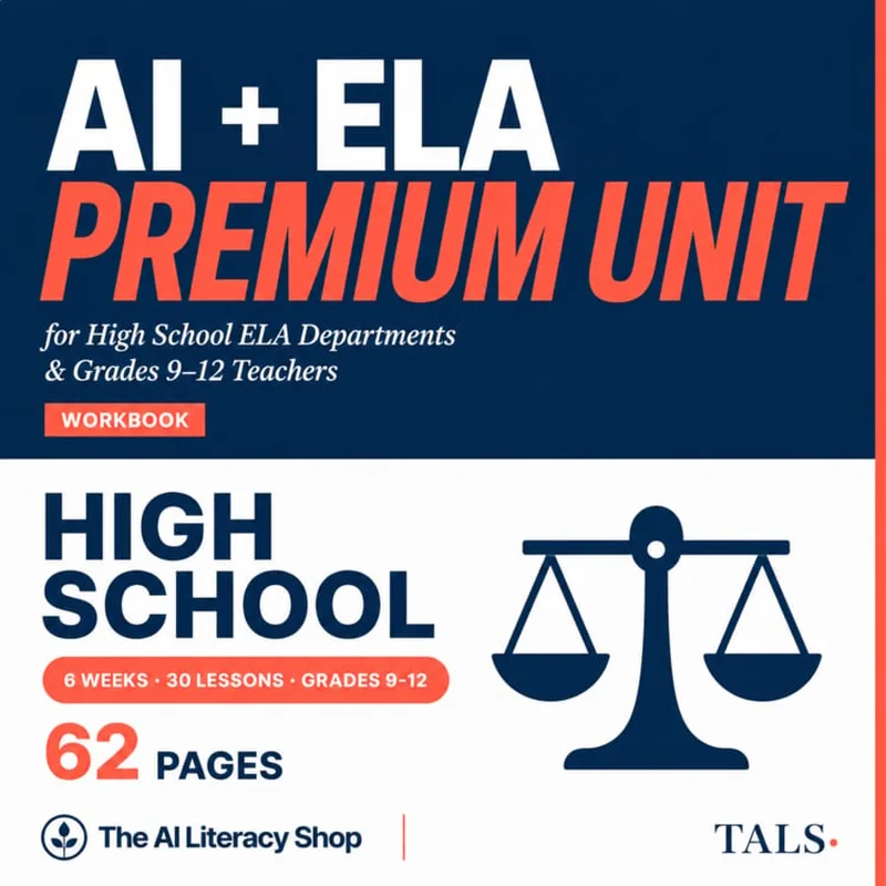AI + ELA Premium Unit for High School cover