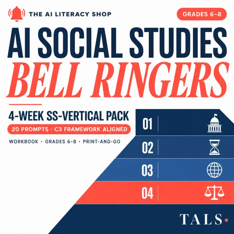 AI Social Studies Bell Ringers cover