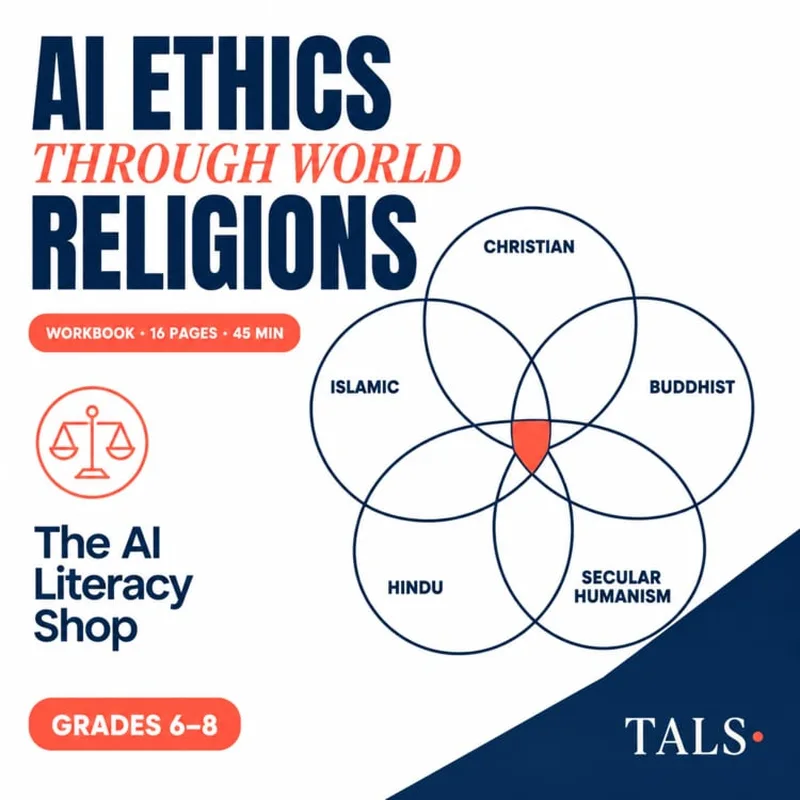 AI Ethics Through World Religions Discussion Lesson cover